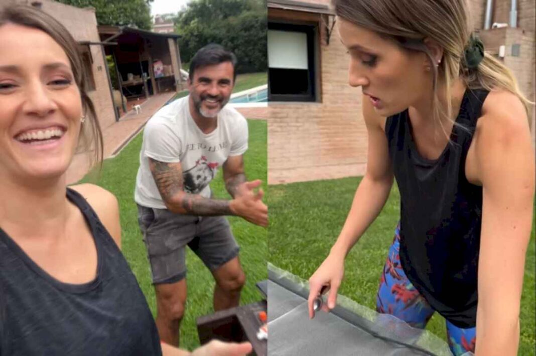 mica-viciconte-y-fabian-cubero-mostraron-los-avances-de-su-nueva-casa-y-como-se-las-ingeniaron-para-hacer-algunos-arreglos