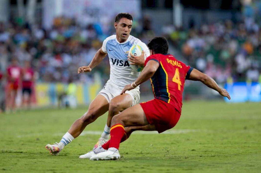 pumas-7s-empezo-el-seven-de-los-angeles-con-un-triunfo-sobre-espana,-pero-con-deficiencias-en-el-juego