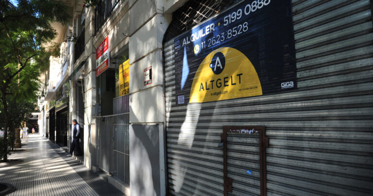 Ciudad: aumentaron los locales comerciales sin actividad