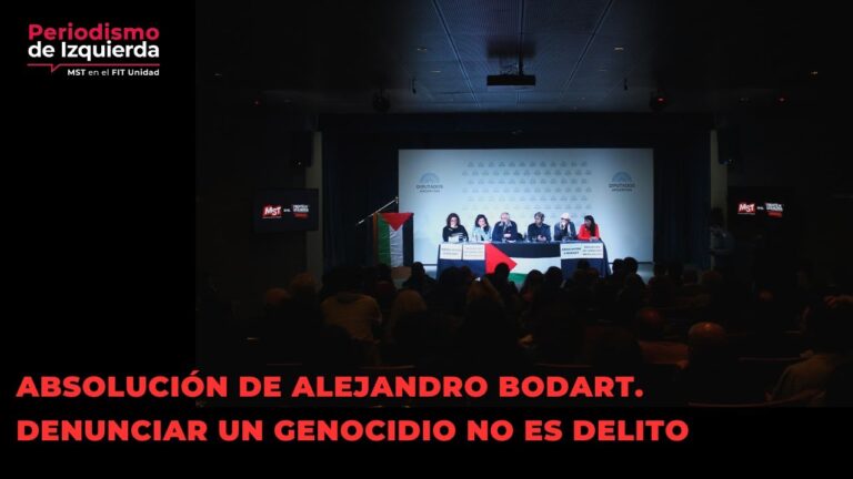 Denunciar un genocidio no es delito. Audiencia Pública por la absolución de Alejandro Bodart