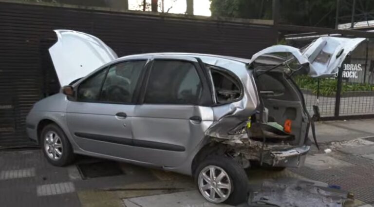 Video: así quedaron los vehículos que chocaron sobre Avenida del Libertador