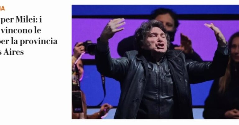 «Paliza», «doloroso revés» y «promesas que flaquean»: qué dijo la prensa internacional sobre la derrota de Milei en Buenos Aires