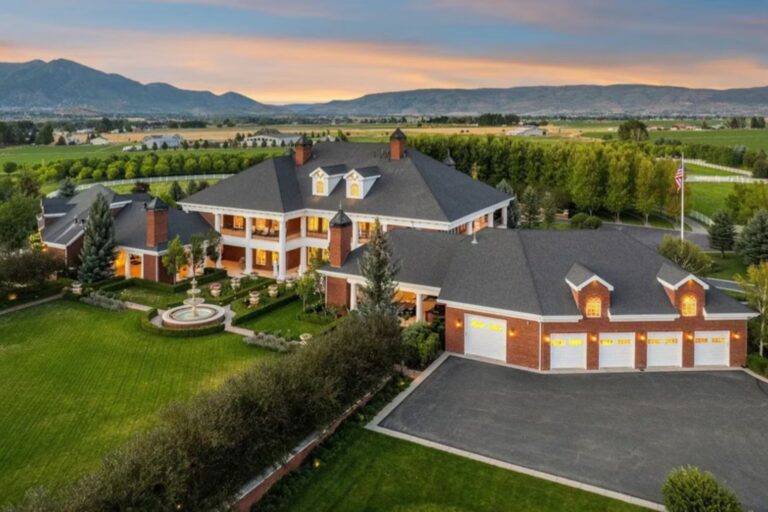 En las montañas de Utah: el increíble castillo de US$23.5 millones que tiene campo de fútbol, béisbol y tenis