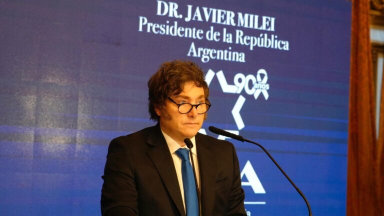 Javier Milei en el aniversario de la DAIA: «Nosotros pactamos con Israel»
