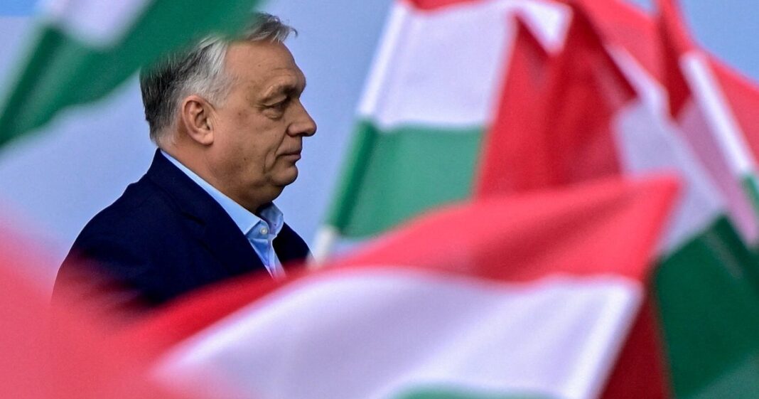 Viktor Orbán, primer ministro de Hungría, durante un discurso público.