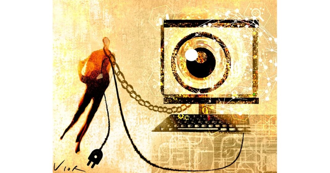 HAL 9000, la computadora de 2001: Odisea del espacio, con su ojo rojo característico