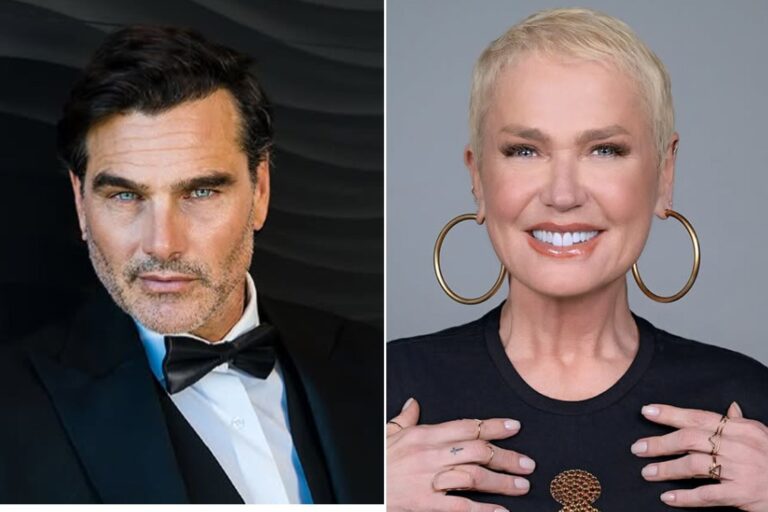 Hernán Drago y Xuxa sonriendo juntos