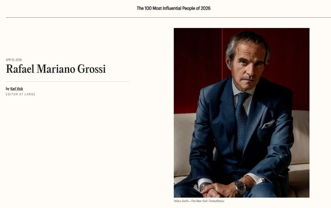 Retrato de Rafael Grossi, director general del Organismo Internacional de Energía Atómica (OIEA)