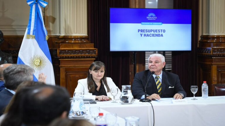 Sesión del Senado argentino debatiendo acuerdo con fondos buitre