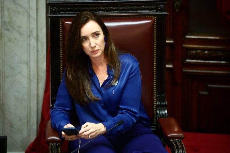Victoria Villarruel en los tribunales de Comodoro Py