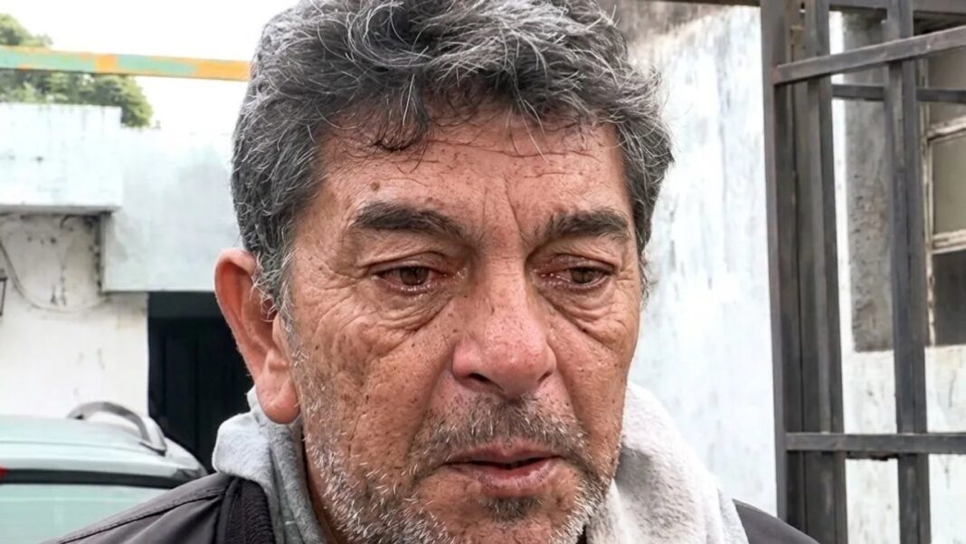 Abuelo de Agostina Vega habla frente a medios en Córdoba