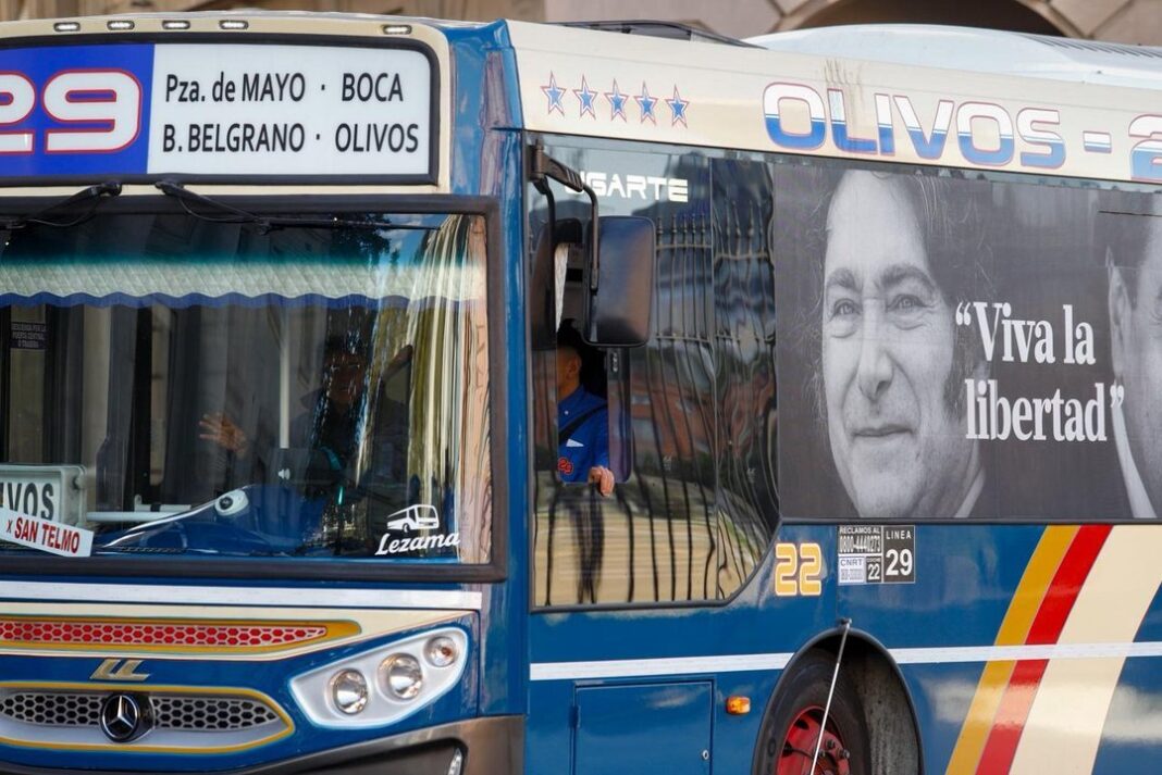 Gráfico de aumento de tarifas de transporte público en AMBA entre 2023 y 2026