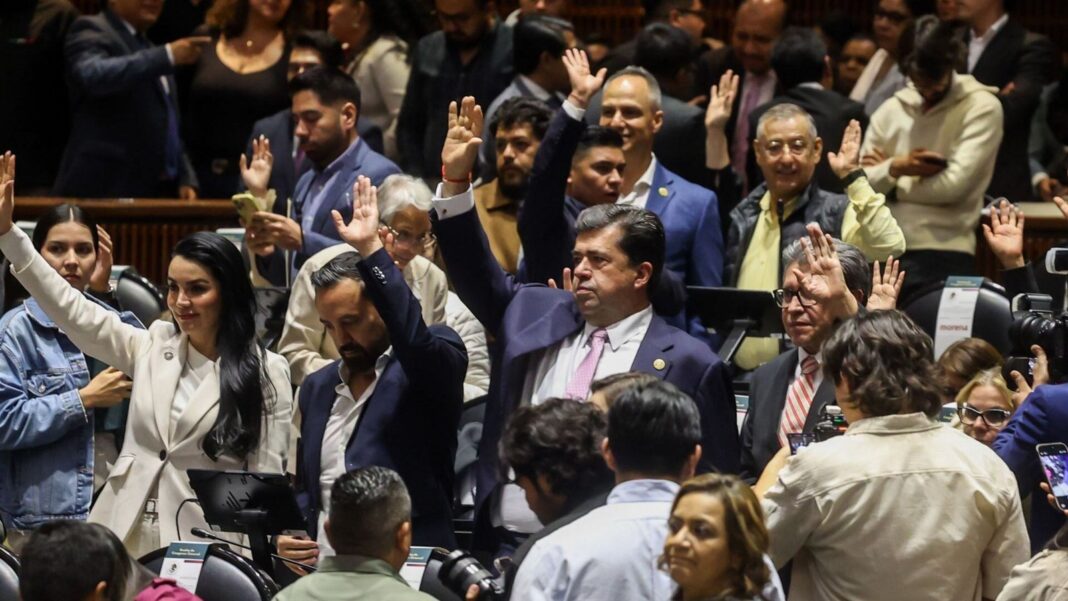 Sesión de la Cámara de Diputados durante la votación de la reforma constitucional