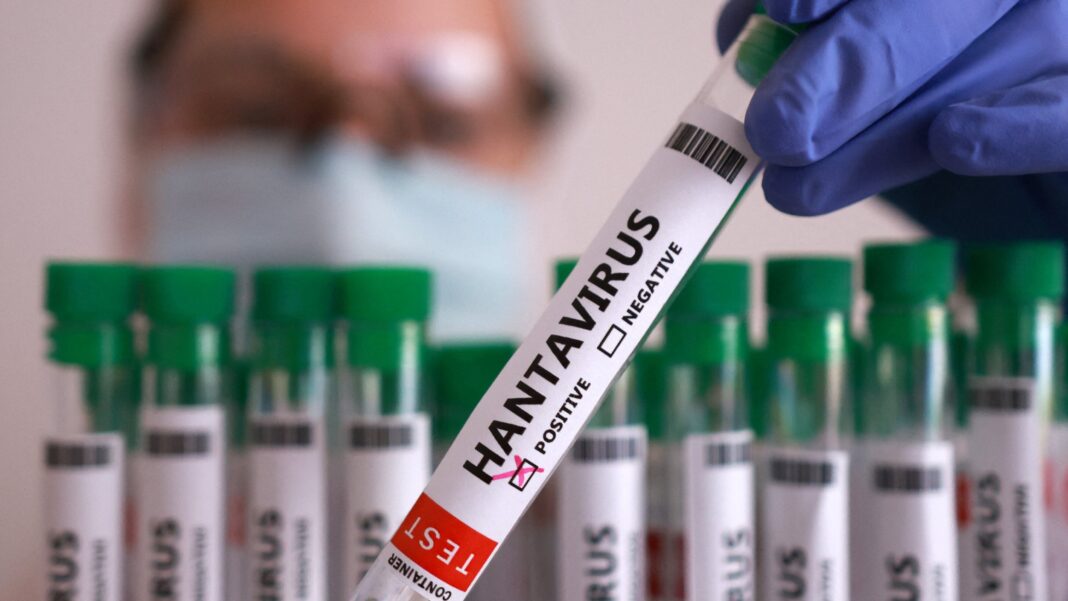 Mapa de Estados Unidos con zonas de riesgo de hantavirus señaladas