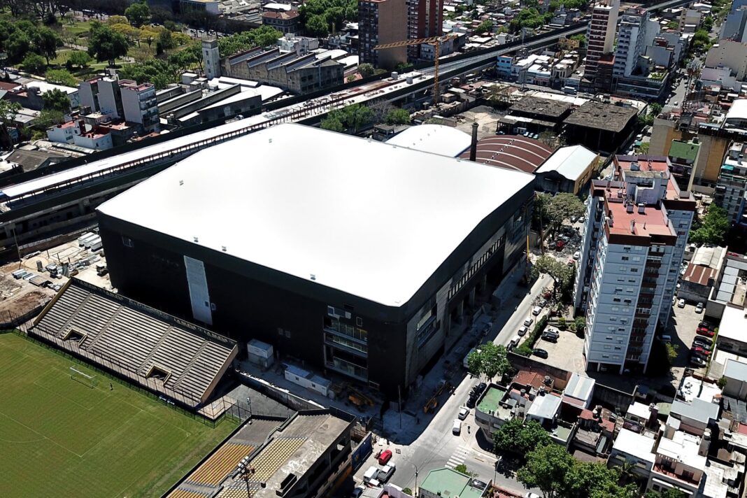 Vista exterior del Movistar Arena en Buenos Aires