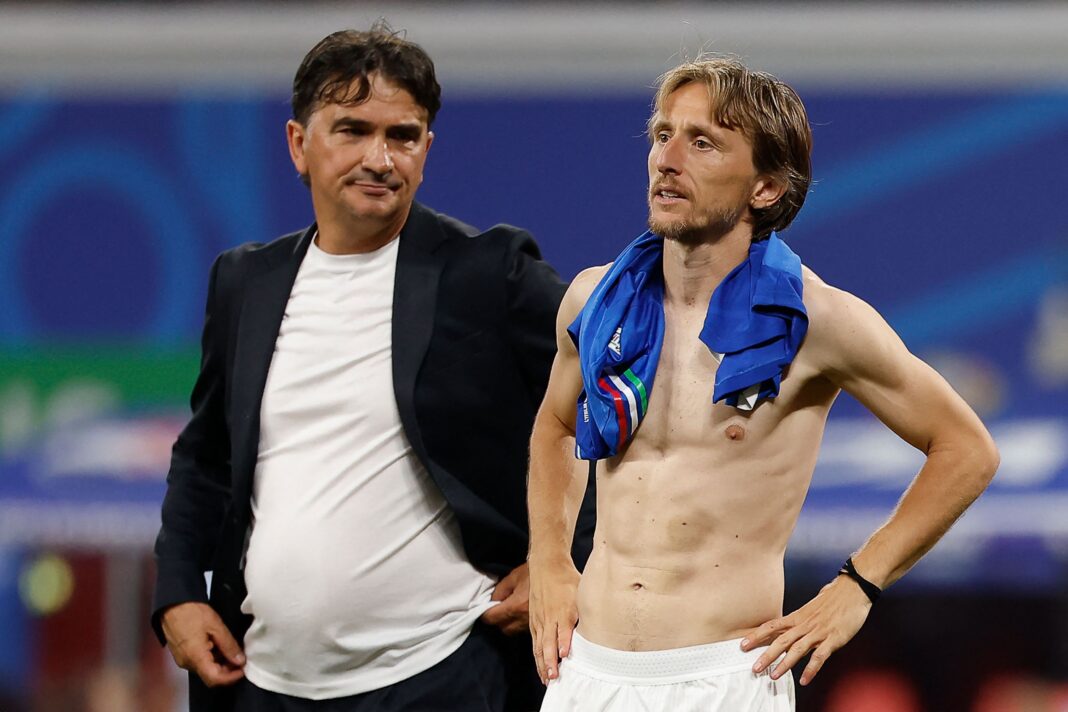 Luka Modric con la camiseta de la selección de Croacia