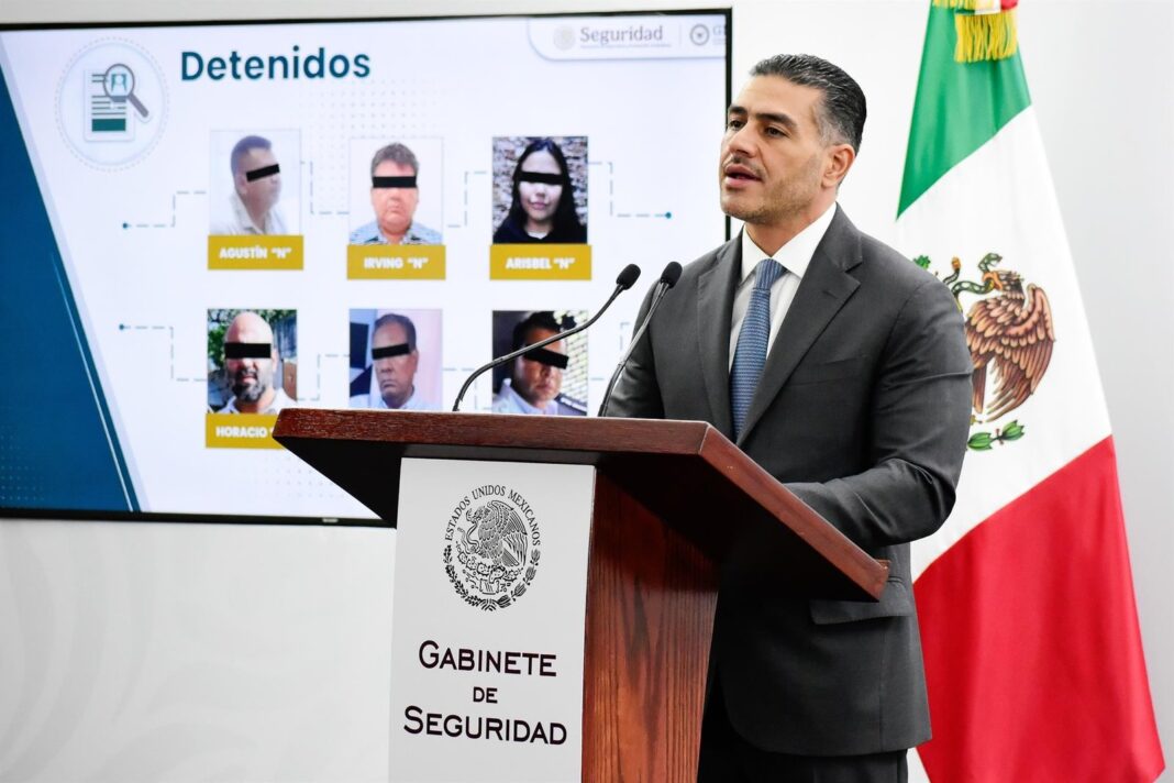 Fotografía de Omar García Harfuch durante un anuncio oficial