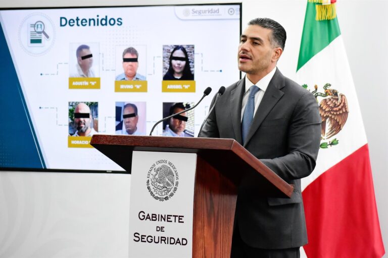 Fotografía de Omar García Harfuch durante un anuncio oficial