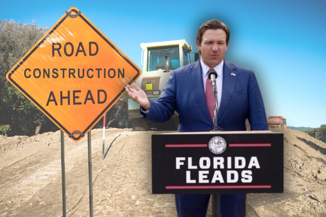 Obras de reconstrucción del intercambiador I-95 y U.S. 1 en Ormond Beach, Florida