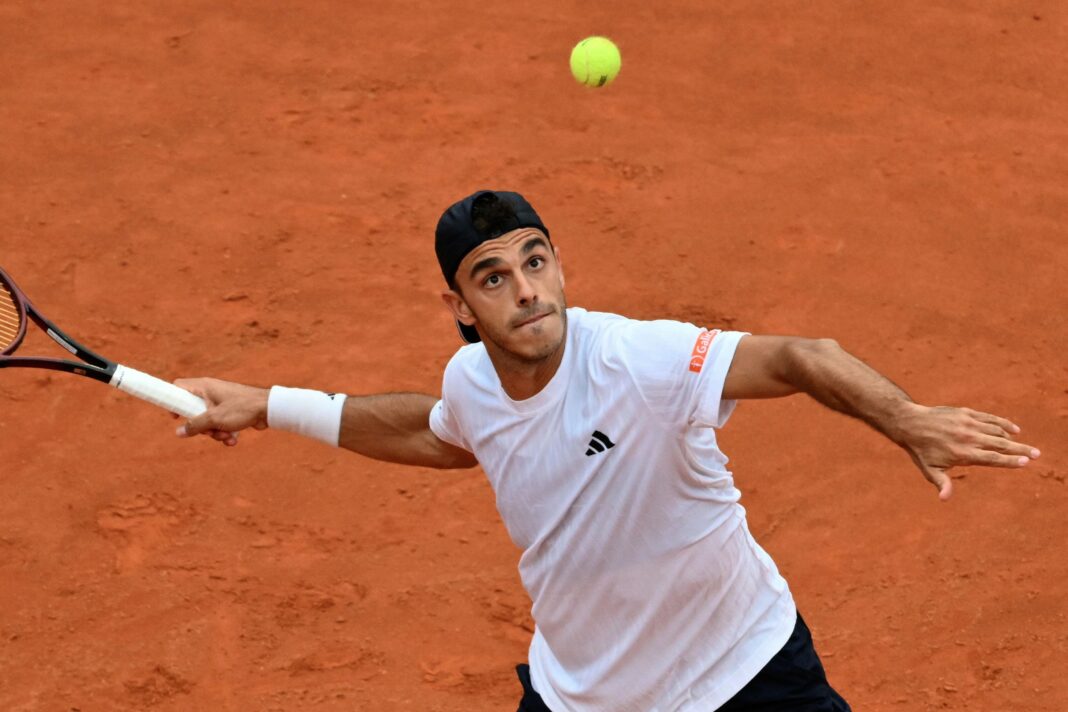 Francisco Cerúndolo durante su partido contra Lorenzo Musetti en el Masters 1000 de Roma
