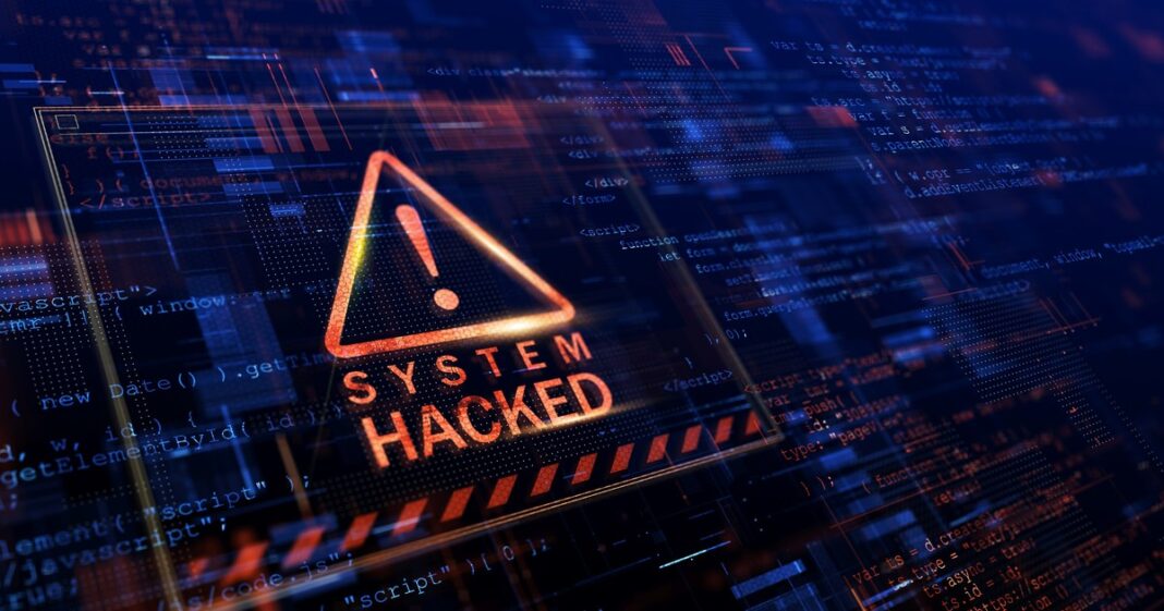 Pantalla de computadora con alerta de seguridad y logo de Canvas