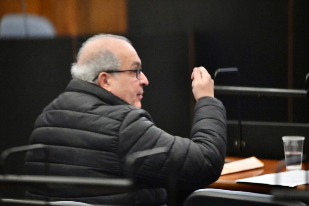 José López en el juicio de los cuadernos de las coimas