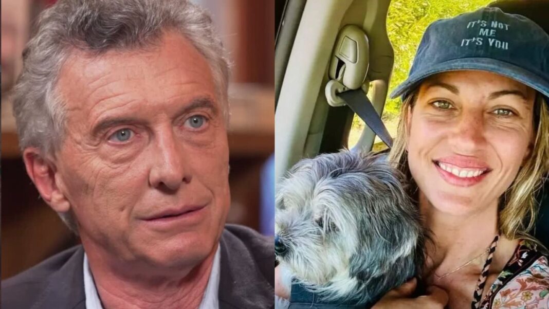 Mauricio Macri y Dolores Teuly en un evento