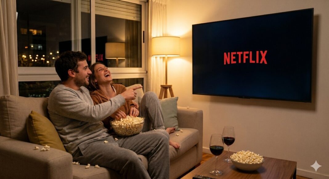 Portada de Netflix con recomendaciones de comedias para el fin de semana
