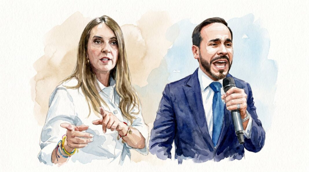 Paloma Valencia en evento de campaña