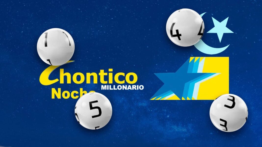 Boleto de lotería Chontico Noche con el número 1110