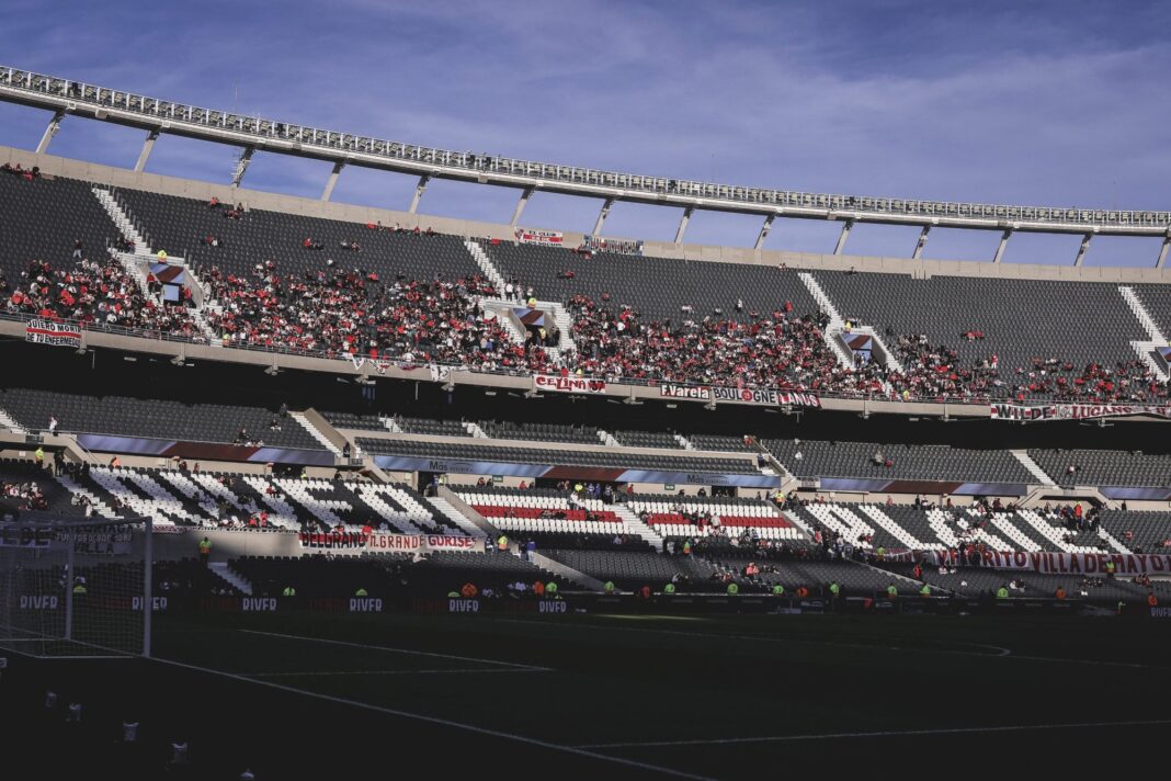 Estadio Monumental preparado para el partido entre River y Atlético Tucumán