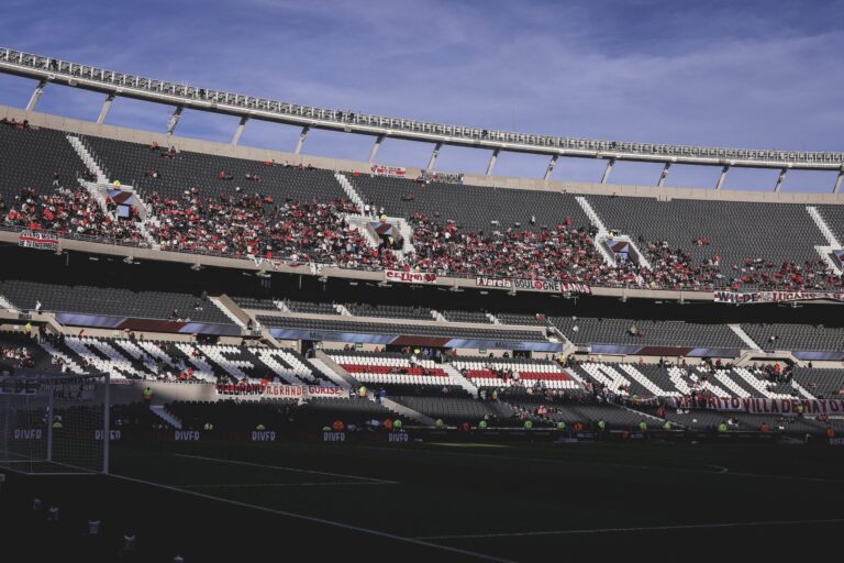 Estadio Monumental preparado para el partido entre River y Atlético Tucumán