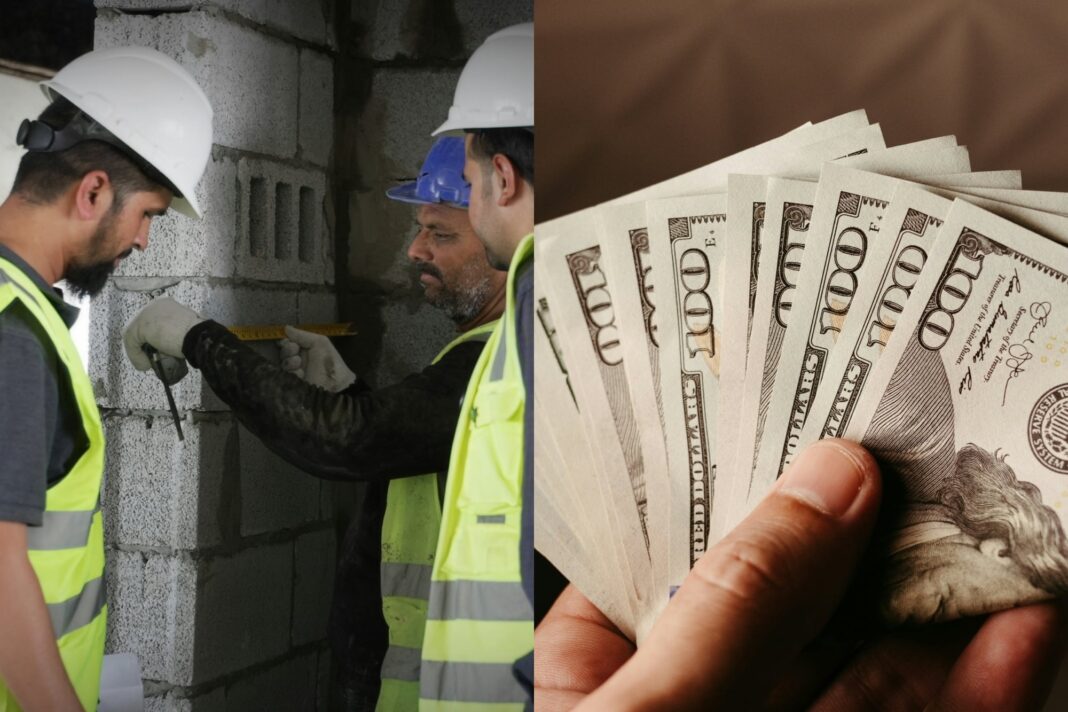Trabajadores de la construcción en una obra en San Francisco, California