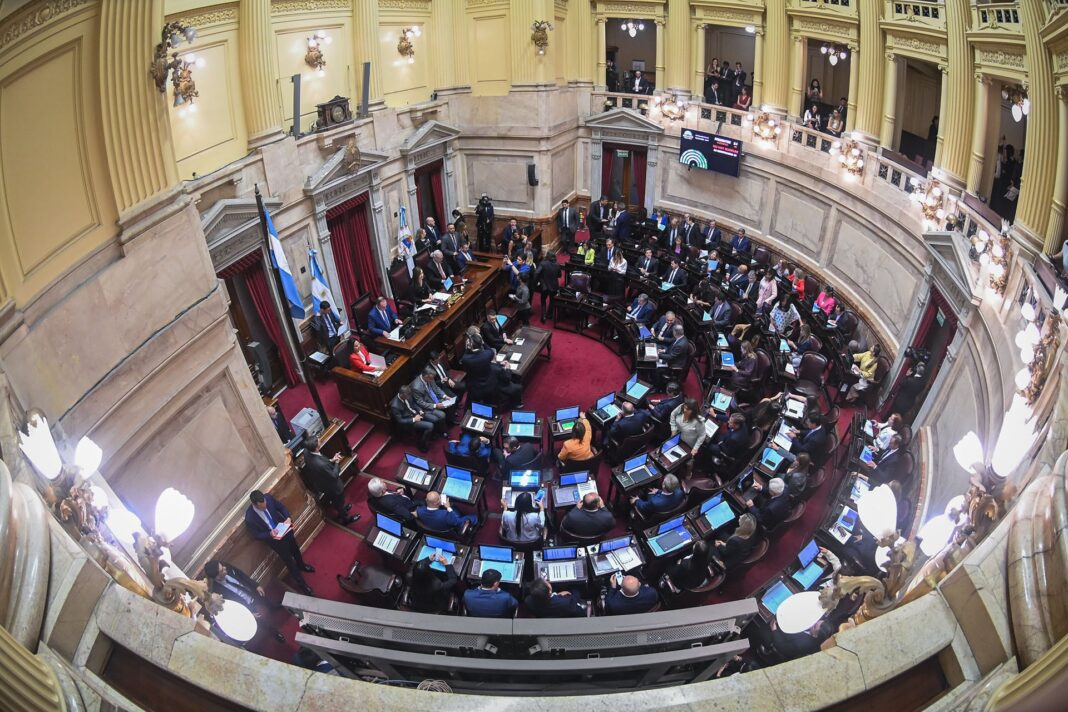 Senado de la Nación Argentina en sesión