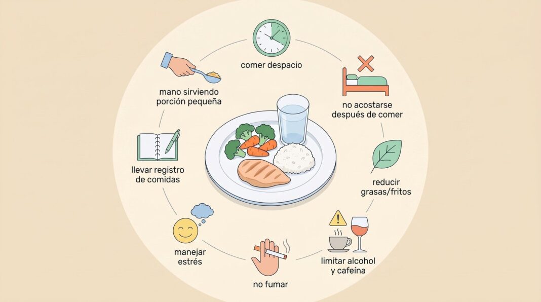 Persona comiendo una ensalada en un plato pequeño