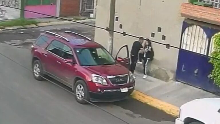 Imagen de cámara de videovigilancia en calle de Ecatepec