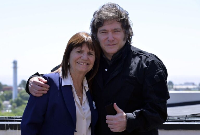 Patricia Bullrich hablando en el Senado