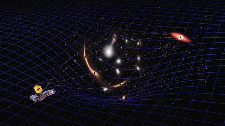 Representación artística de un agujero negro supermasivo inactivo en el centro de una galaxia lejana