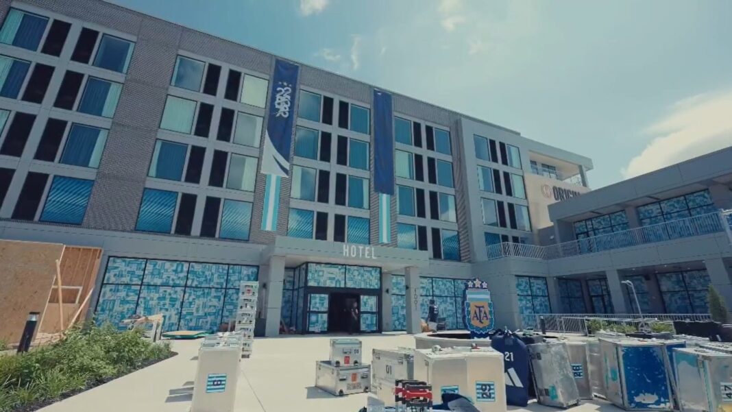 Habitación de Lionel Messi en el hotel Origin de Kansas City durante el Mundial 2026