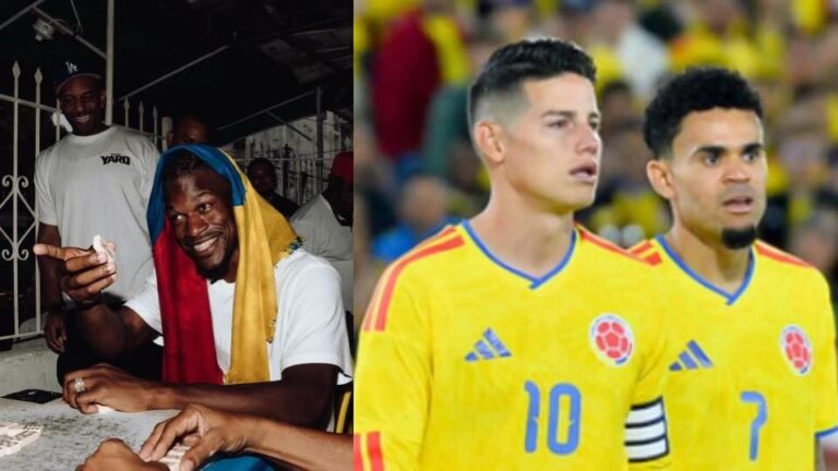 Jimmy Butler junto a jugadores de la selección Colombia en San Diego