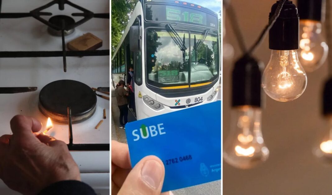 Gráfico de tarifas y transportes con aumentos en julio de 2026