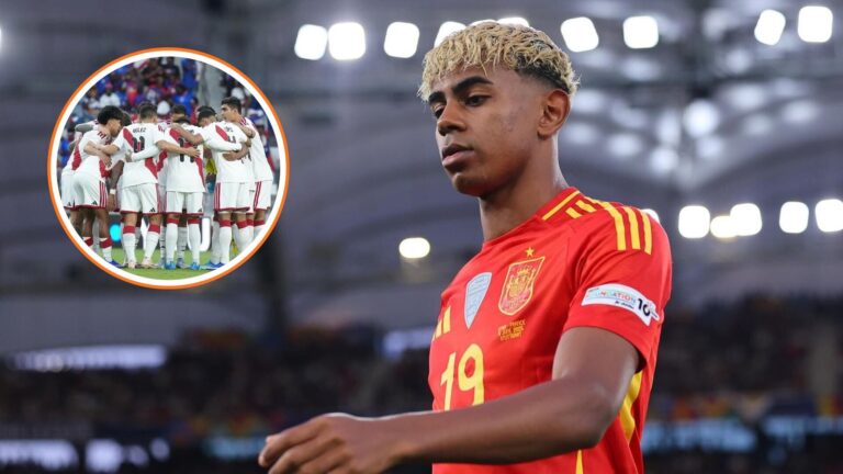 Lamine Yamal durante un entrenamiento con la selección española