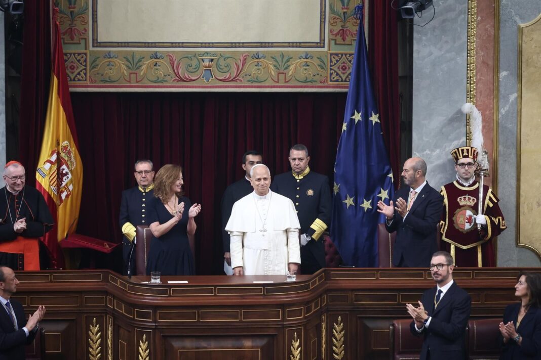 Papa León XIV en el Congreso de los Diputados