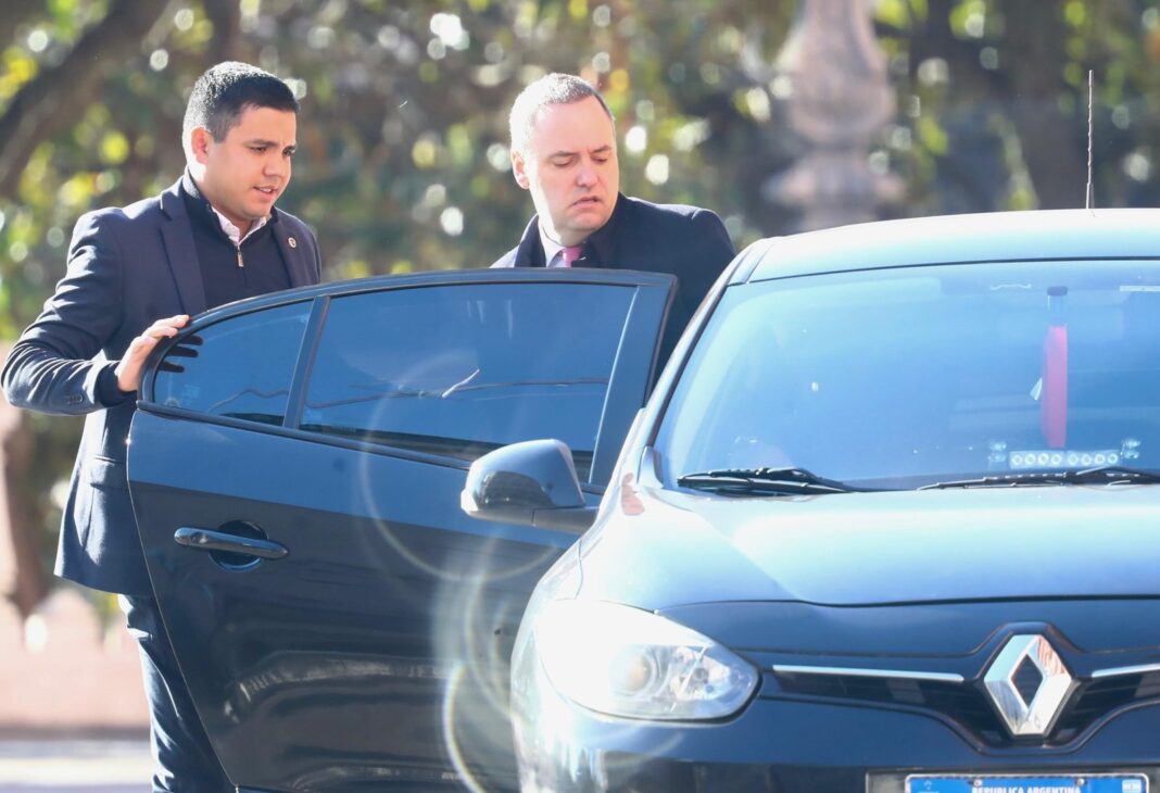 Manuel Adorni en la Casa Rosada