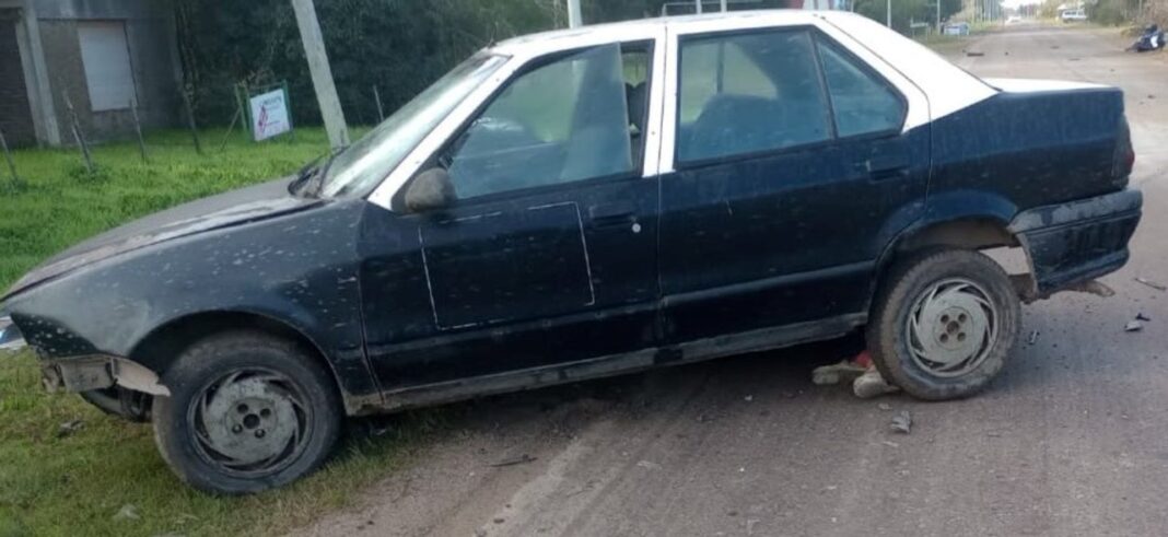 Lugar del accidente en la intersección de ruta 15 y 97 en Berisso
