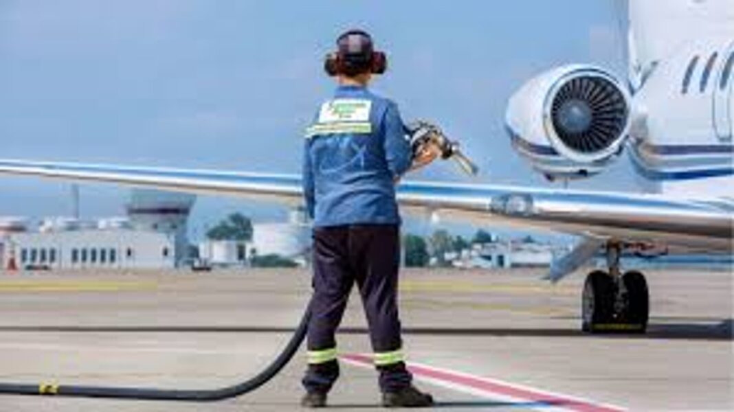 Gráfico de producción de combustible de aviación sostenible