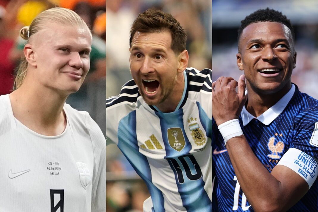 Lionel Messi celebrando un gol en el Mundial 2026