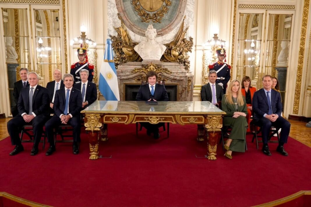 Presidente Javier Milei durante cadena nacional