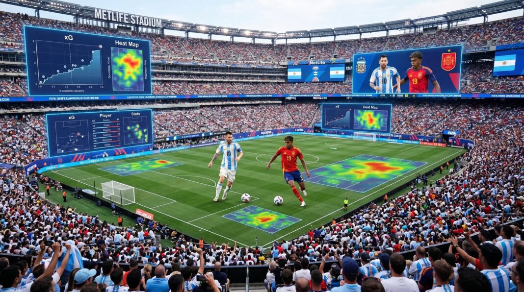 Gráfico de radar de percentiles de selecciones en el Mundial 2026