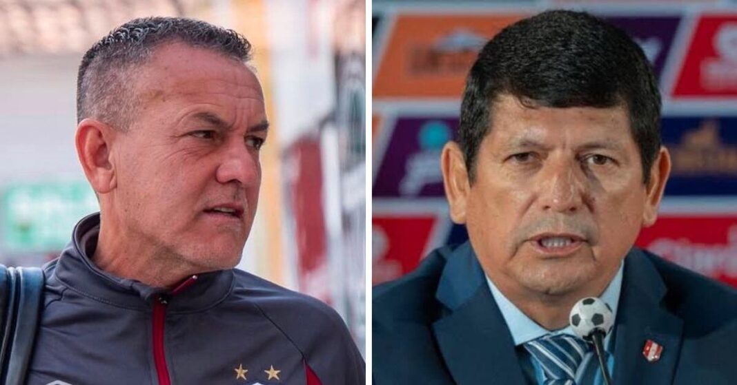 Horacio Melgarejo en conferencia de prensa tras la eliminación de Cienciano